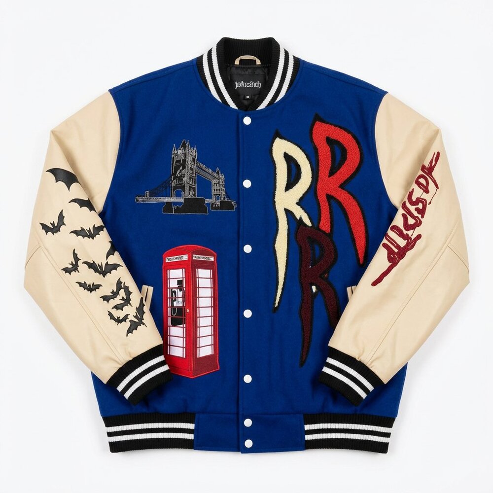 Graphic The Joker Batman UK London Varsity Letterman Jacket